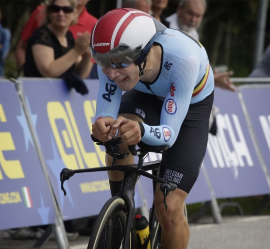 Sébastien Grignard haalt brons in tijdrit voor junioren op EK wielrennen