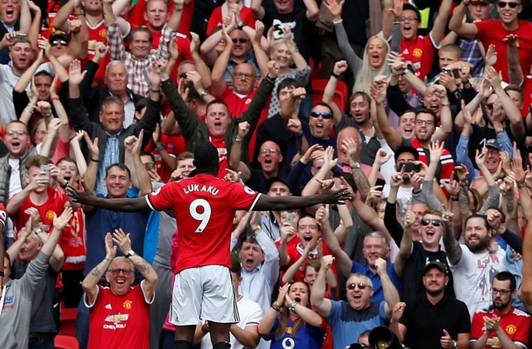Entree langs de grote poort: Lukaku met twee goals meteen matchwinnaar voor Manchester United