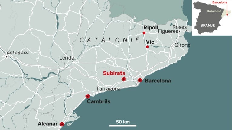 Dader aanslag Barcelona doodgeschoten: 'Terreurcel opgerold'