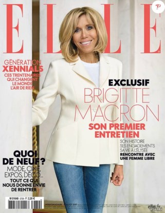Interview Brigitte Macron doet verkooprecord Elle sneuvelen
