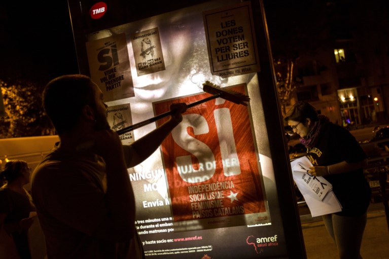 Europa zit in de maag met Catalonië