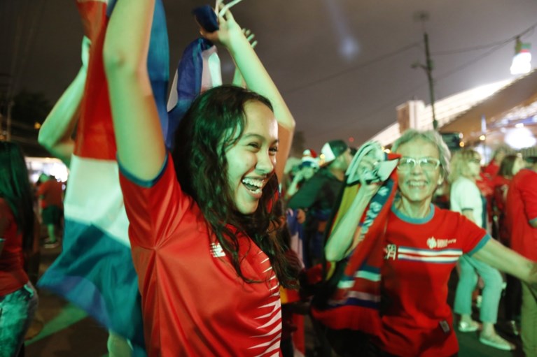 Costa Rica plaatst zich voor WK na doelpunt in slotminuut