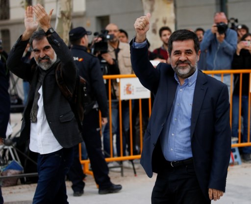 Twee Catalaanse leiders preventief opgesloten