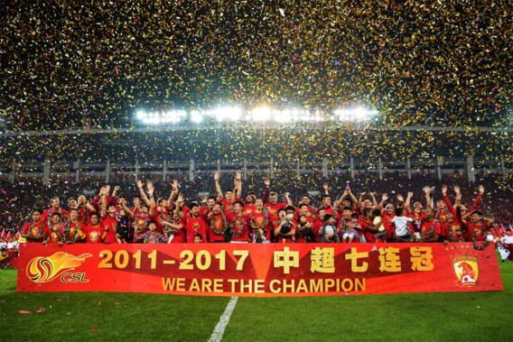 Guangzhou Evergrande verzekert zich van zevende titel op rij in Chinese Super League