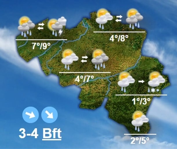 Eerste sneeuw in België komt eraan