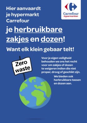 Weg met plastic wegwerpzakjes: voortaan met tupperwaredoos naar Carrefour