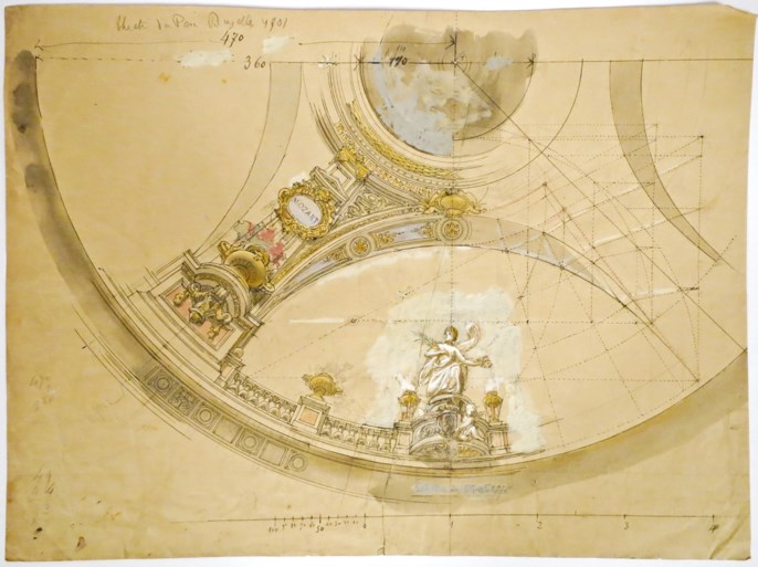 Te koop: originele ontwerpen van De Munt en Bourlaschouwburg