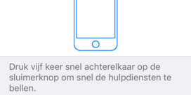 Apple maakt SOS-functie sneller bereikbaar in iOS 11