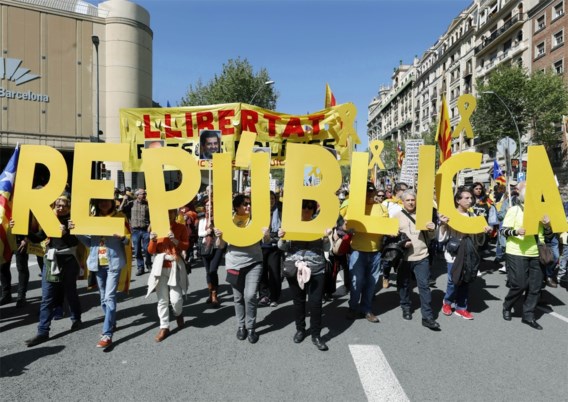 Honderdduizenden betoogden in Barcelona tegen gevangenschap separatistische leiders