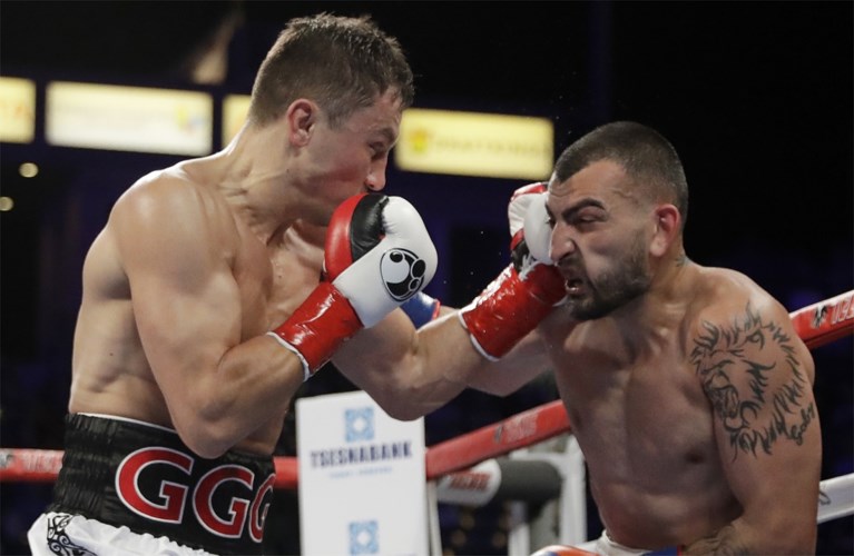 Golovkin verdedigt zijn titels met succes tegen Martyrosian