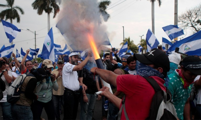Stoet van zes kilometer lang protesteert tegen regering in Nicaragua