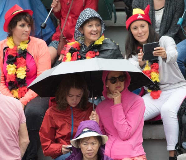 Wedstrijden op Roland Garros onderbroken voor regen, ook Wickmayer slachtoffer