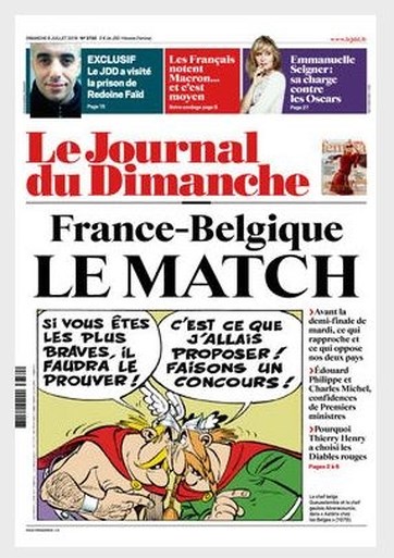 Kuifje en Asterix bereiden Fransen voor op halve finale tegen Rode Duivels
