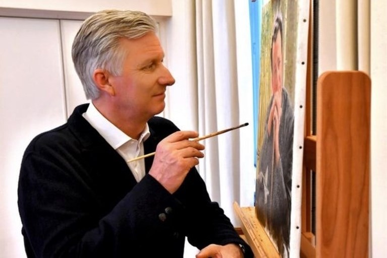 Koning schildert koning
