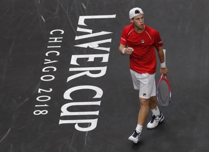David Goffin wint in drie sets van Diego Schwartzman op Laver Cup