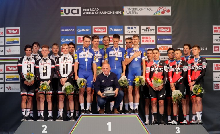 Quick Step Floors kroont zich tot laatste wereldkampioen tijdrijden