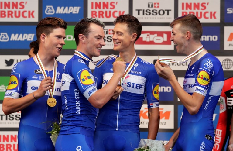 Quick Step Floors kroont zich tot laatste wereldkampioen tijdrijden