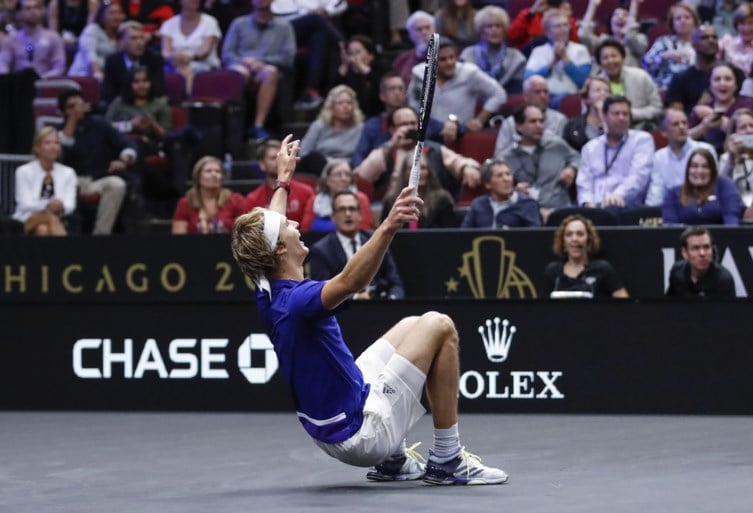 Zverev bezorgt Europa tweede zege op rij in Laver Cup, Goffin viert mee