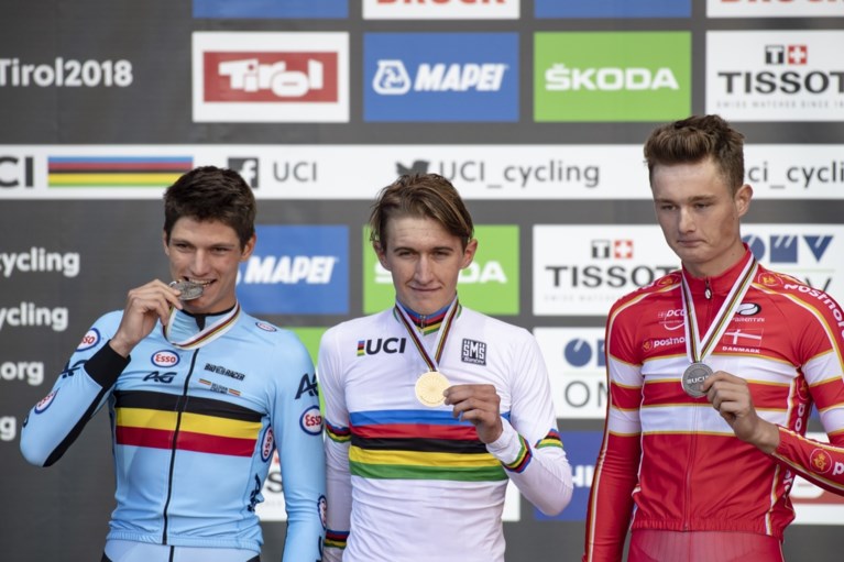 Van Moer pakt verrassend zilver op WK tijdrijden voor beloften, Deen verlengt wereldtitel
