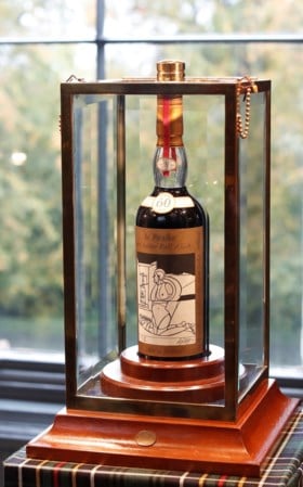 Duurste fles whisky ooit geveild in Schotland