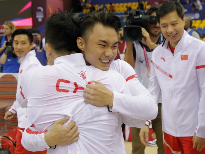 Chinese mannen winnen landencompetitie WK turnen