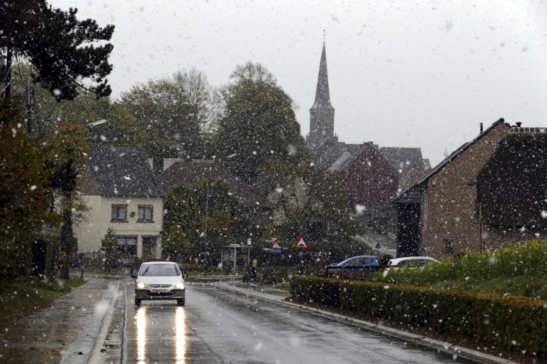 Eerste sneeuw is gevallen in België