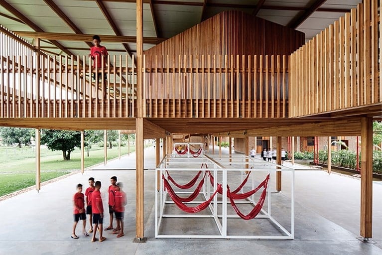 Braziliaanse houten school is beste gebouw ter wereld
