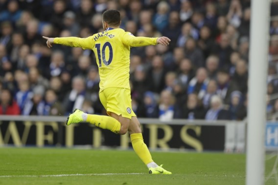 Eden Hazard scoort voor het eerst in meer dan twee maanden en helpt Chelsea aan overwinning