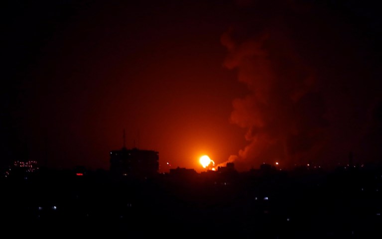 Israëlische luchtaanvallen op Gaza na incidenten aan de grens