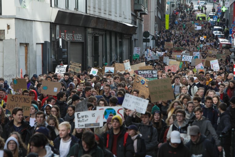 Meer dan 10.000 klimaatspijbelaars in Leuven: ‘Schauvliege kreeg veel bagger over zich heen, maar wij ook’