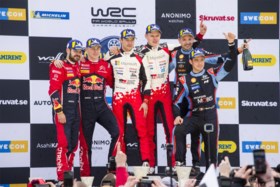 Ott Tänak triomfeert in Rally van Zweden, Thierry Neuville finisht als derde