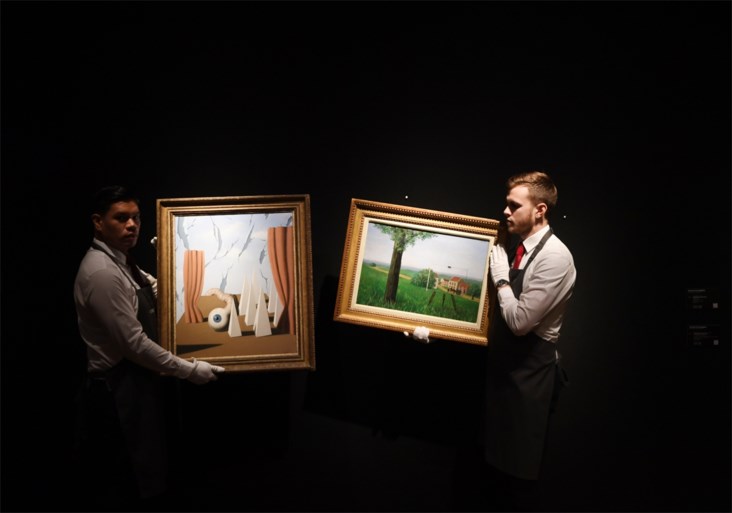 Zeven Magrittes geveild voor meer dan 37 miljoen euro in Londen