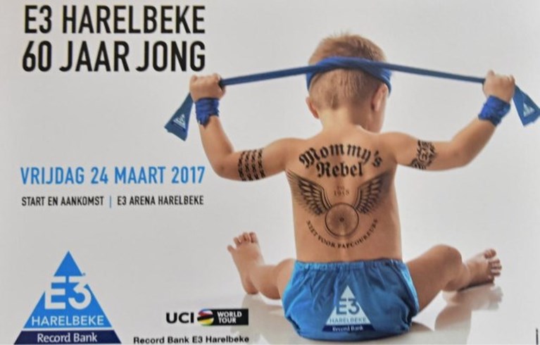 E3 BinckBank Classic geeft toe aan druk van UCI: nieuw ontwerp gezocht voor banner, gebodypainte vrouwen lijken te verdwijnen
