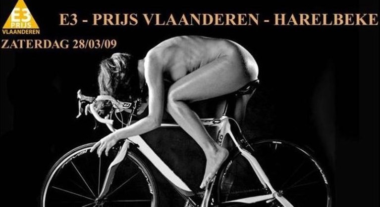 E3 BinckBank Classic geeft toe aan druk van UCI: nieuw ontwerp gezocht voor banner, gebodypainte vrouwen lijken te verdwijnen