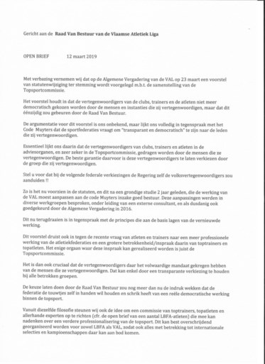 Memorialbaas Van Branteghem mee voorop in hommeles bij Vlaamse aletiekbond