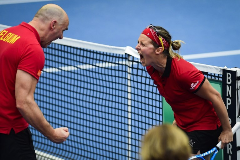 Kirsten Flipkens stunt, maar Alison Van Uytvanck verliest: België en Spanje houden elkaar in evenwicht op eerste dag van Fed Cup