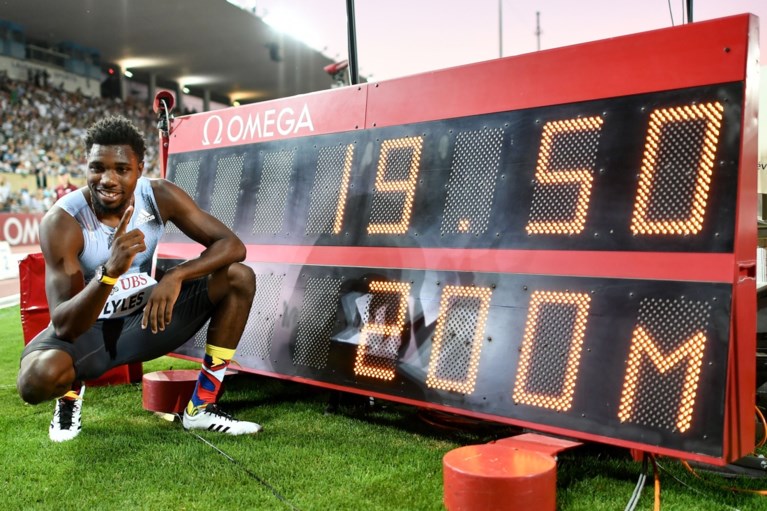 Noah Lyles snelt naar sensationele 19.50 op 200 meter in Lausanne