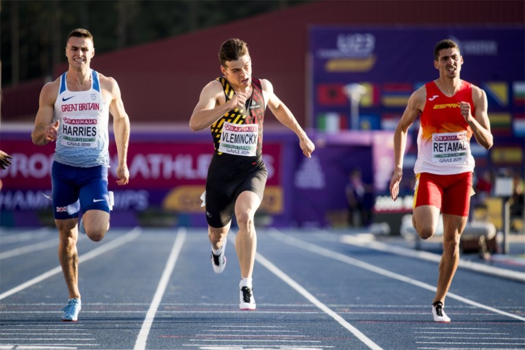 Kobe Vleminckx verovert zilver op 200m tijdens EK atletiek voor beloften