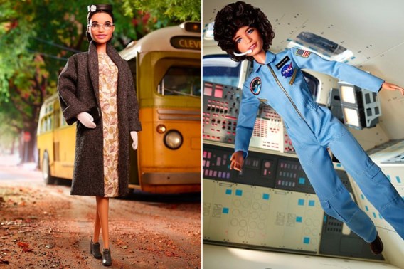 Mattel eert vrouwelijke rolmodellen met twee nieuwe barbiepoppen 