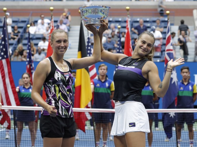 Elise Mertens pakt samen met Sabalenka dubbeltitel op US Open: “Dit is het hoogst mogelijke”