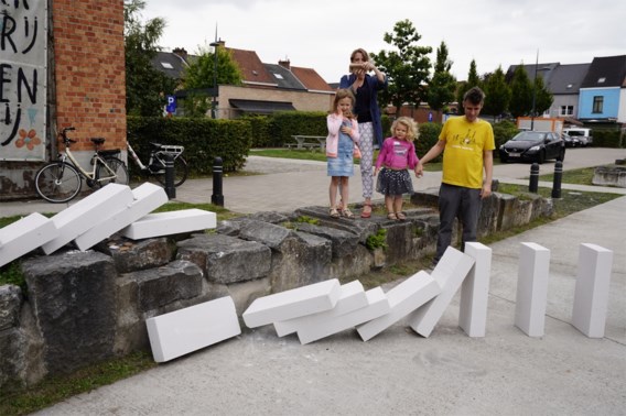 Domino van 7.000 bouwstenen verbindt Gentse wijken