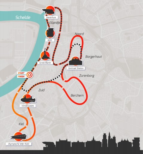 Marathon van Antwerpen wordt ‘Night Marathon’ en krijgt totaal nieuw parcours