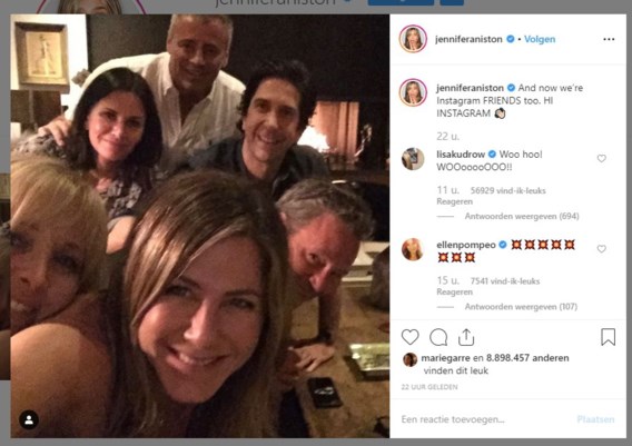 Nu ook op Instagram: Jen en haar ‘Friends’