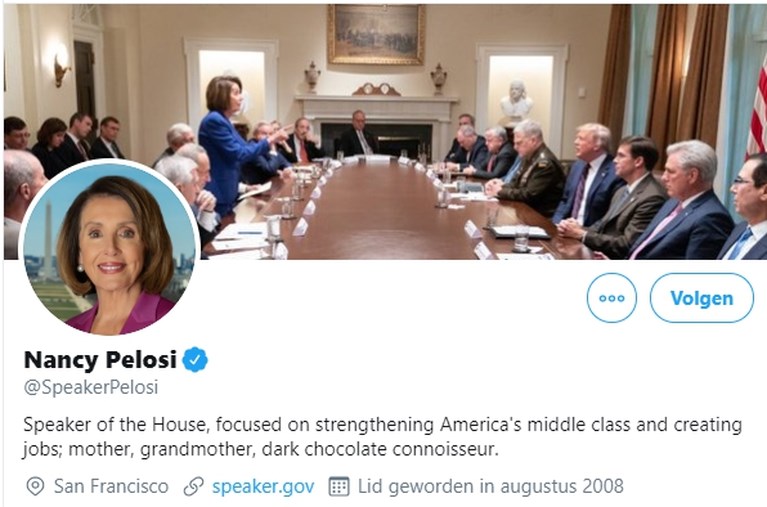‘Beledigende’ foto Pelosi wordt haar coverfoto