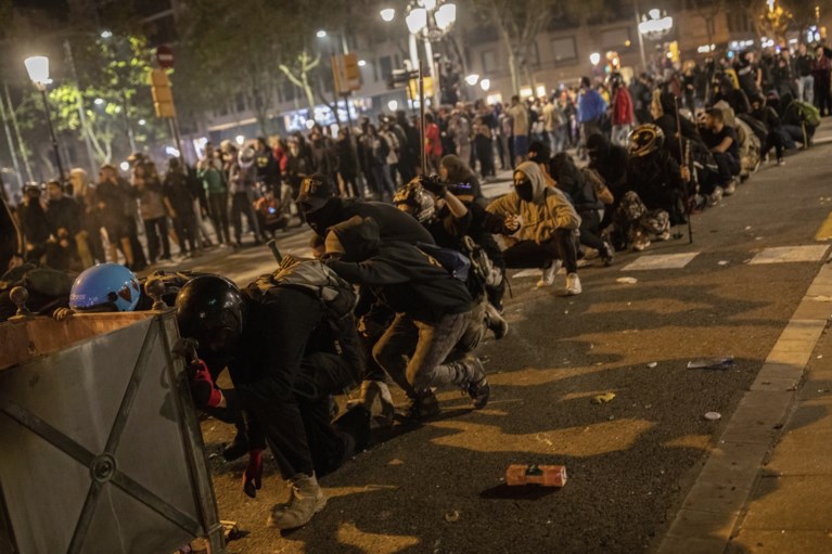 Opnieuw onrustige nacht in Barcelona