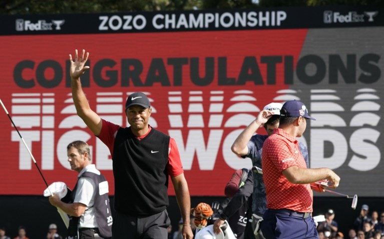 Golfer Tiger Woods bereikt nieuwe mijlpaal