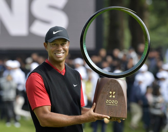 Golfer Tiger Woods bereikt nieuwe mijlpaal
