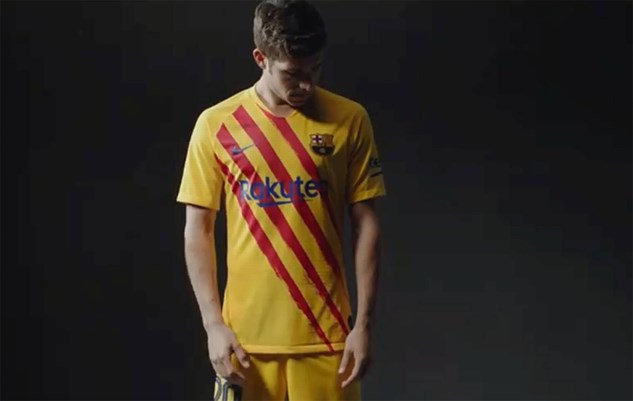 strijd Ontstaan De Alpen FC Barcelona maakt politiek statement met shirt | De Standaard Mobile