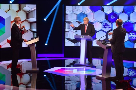  Corbyn en Johnson spelen gelijk in laatste tv-debat