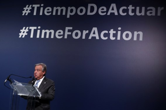 VN-topman Guterres: 'teleurgesteld over resultaten klimaattop'